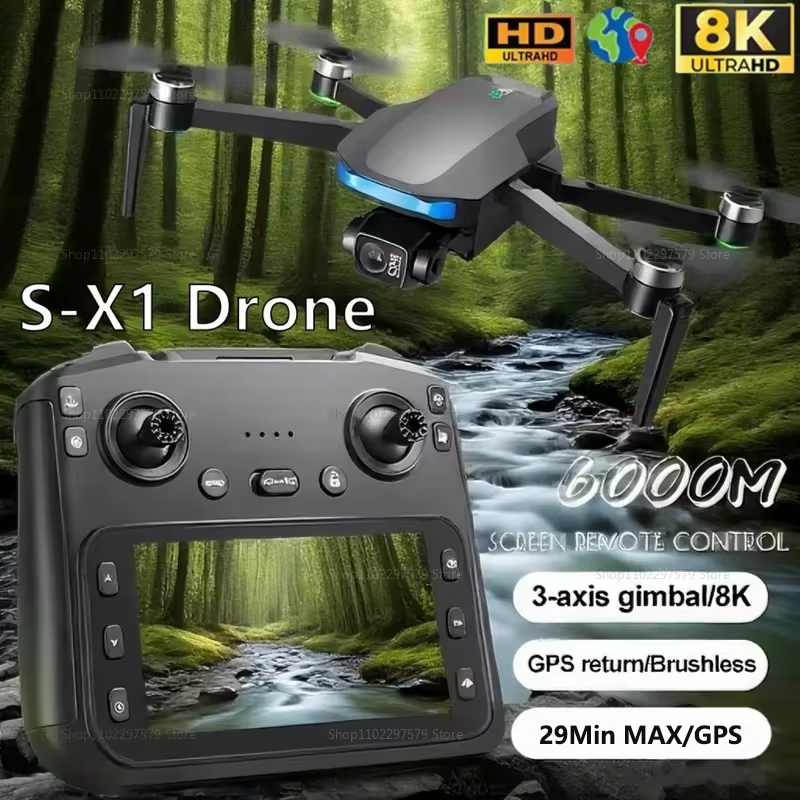 Rc Helicopter Large - S-X1 GPS New Drone Professional 8K
