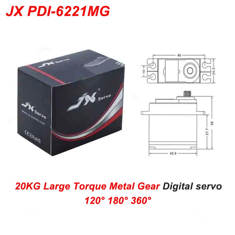 JX PDI-6221MG 20KG Large Torqu - Rc Helicopter Large incelemesi ve fiyatı
