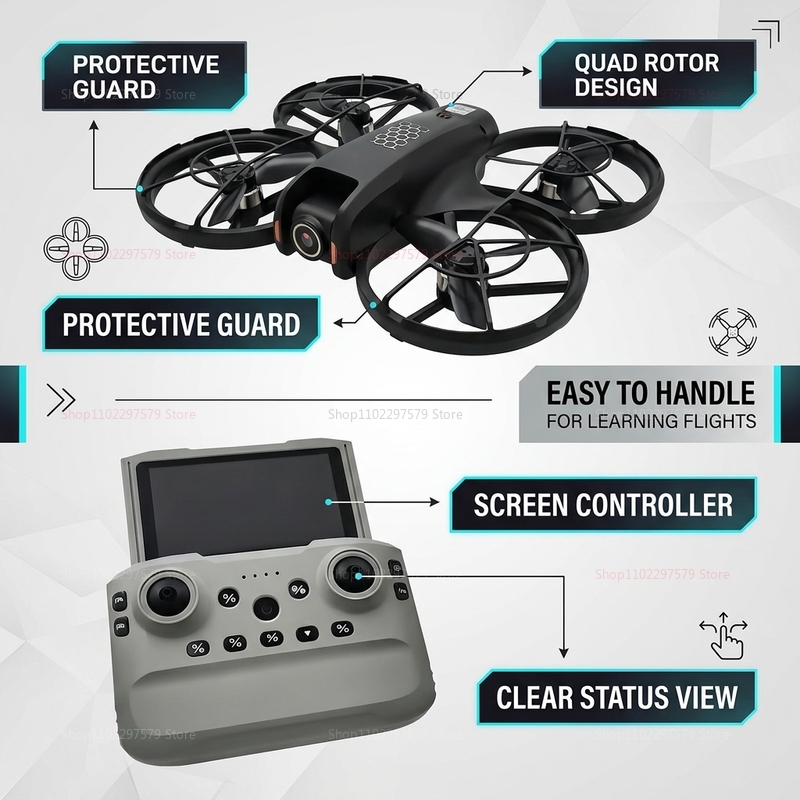 2026 New M5 Mini Drone 8K HD C - Rc Helicopter Electric incelemesi ve fiyatı