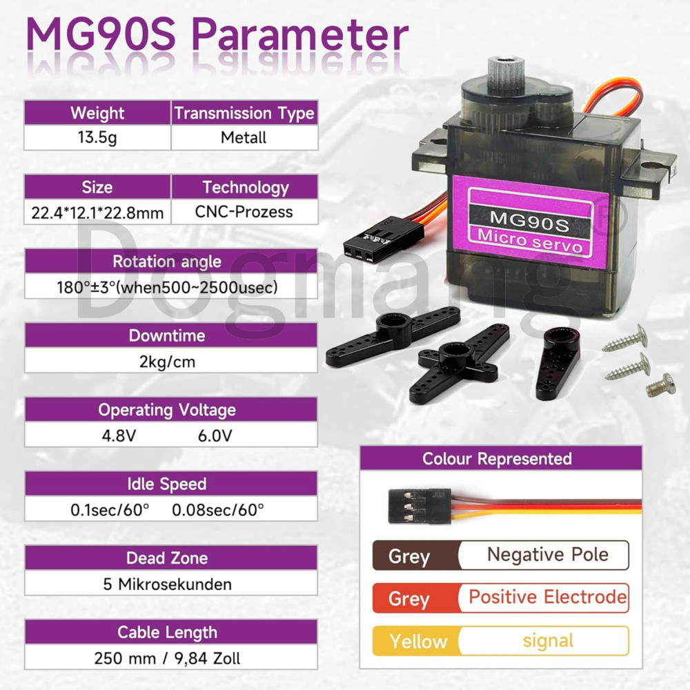 MG90S Servo 1/2/4/10/20/50 Pcs - Rc Helicopter Servo incelemesi ve fiyatı