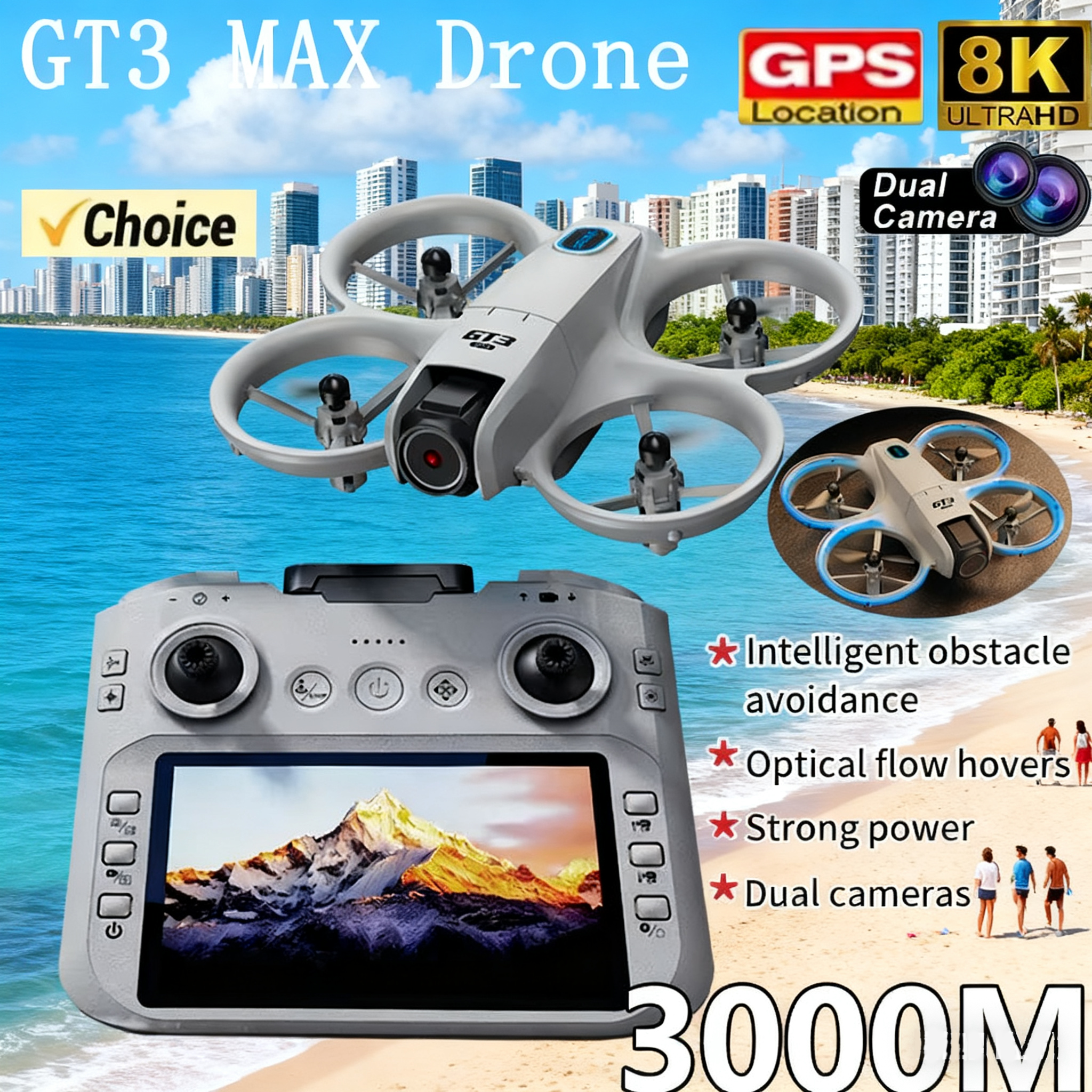NEW GT3 Drone with HD Dual Cam - Rc Helicopter Mini incelemesi ve fiyatı