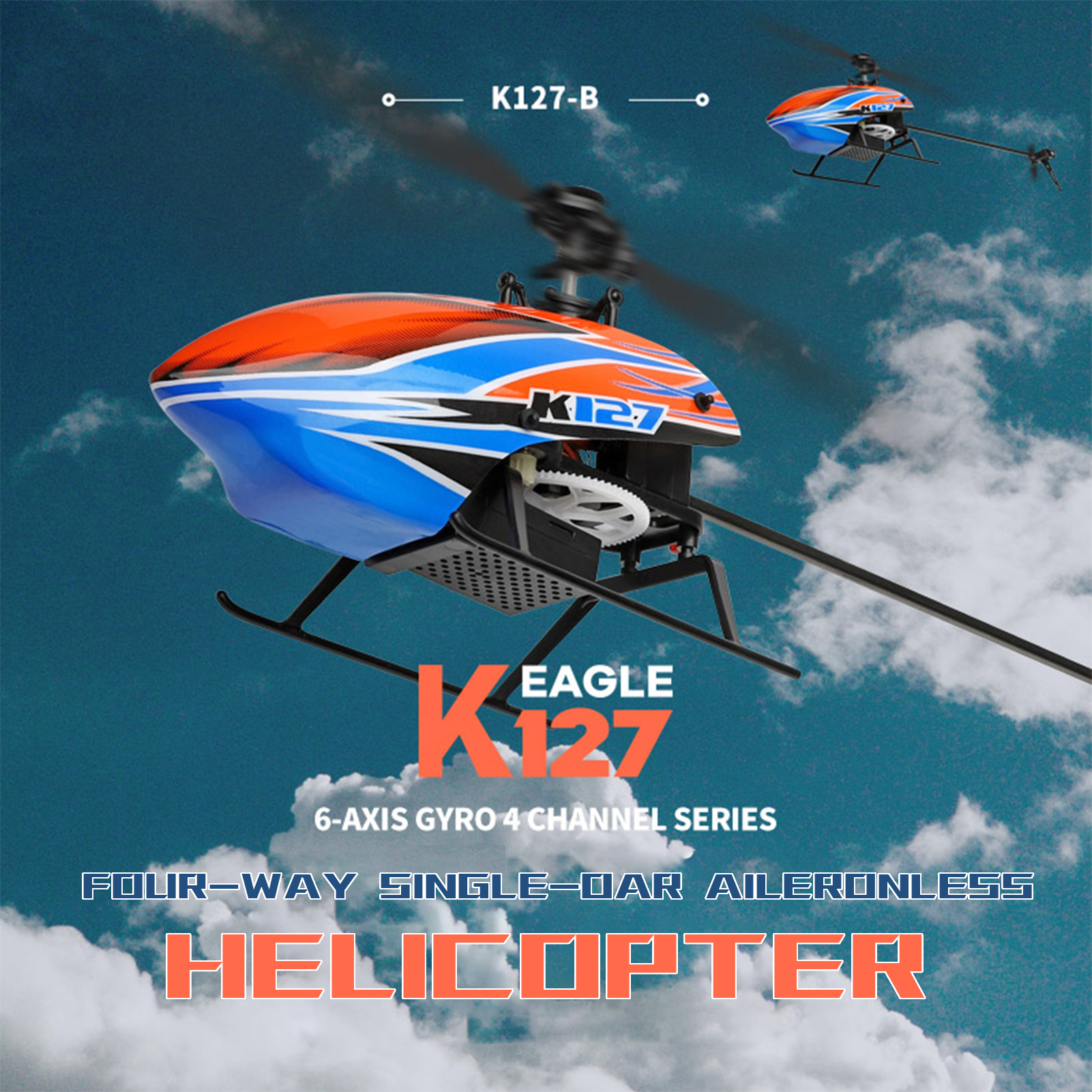 WLtoys XK K127 4CH 6-axis Gyro - Rc Helicopter Gyro incelemesi ve fiyatı