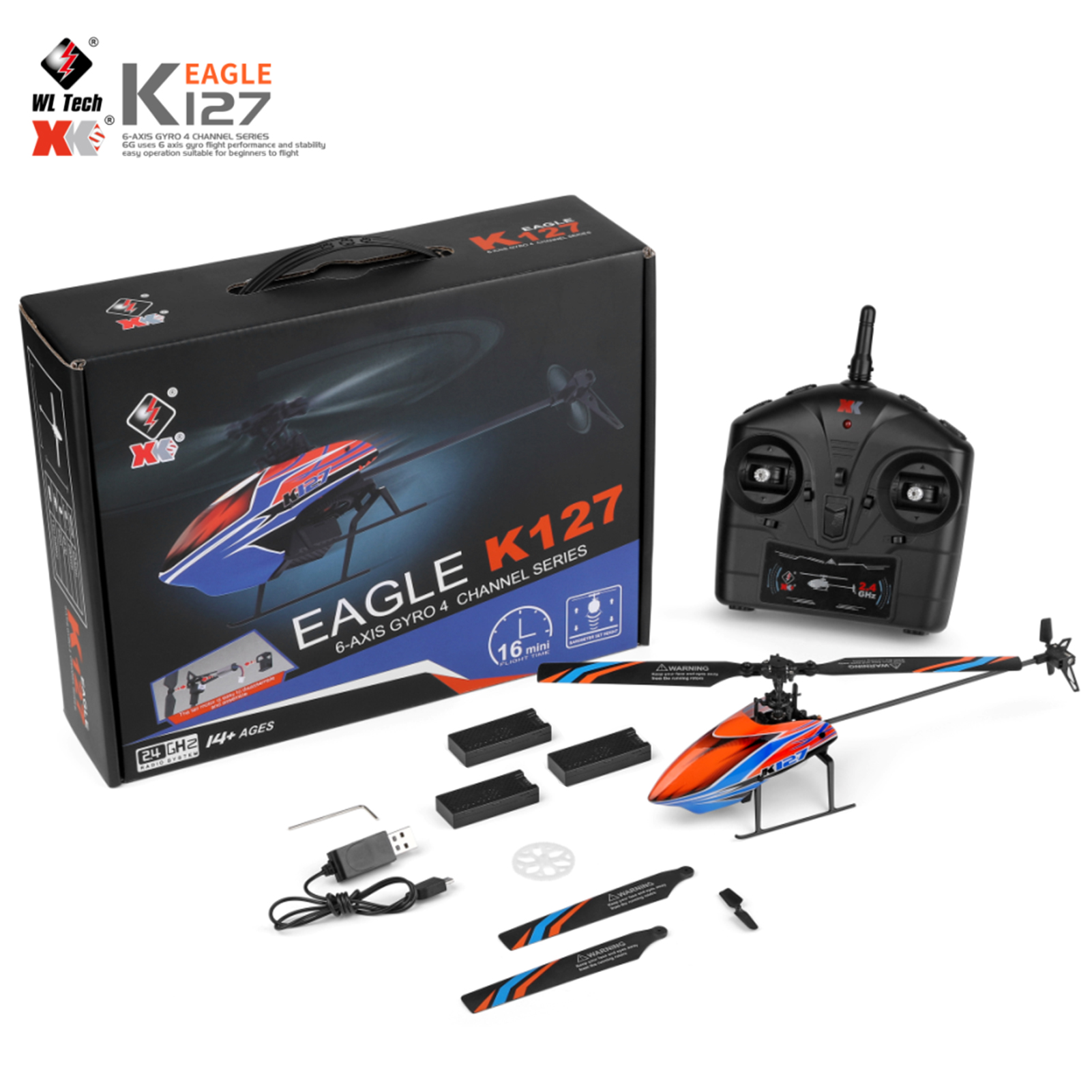 WLtoys XK K127 4CH 6-axis Gyro - Rc Helicopter Gyro incelemesi ve fiyatı